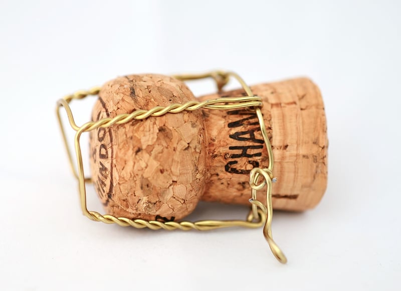 Upcycled Wine Cork Keychains